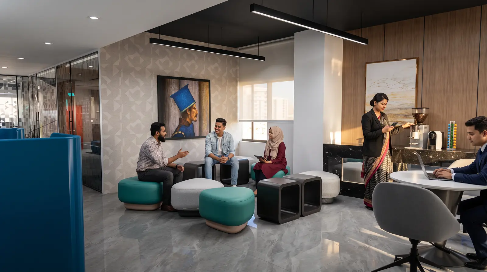 Office workspaces
